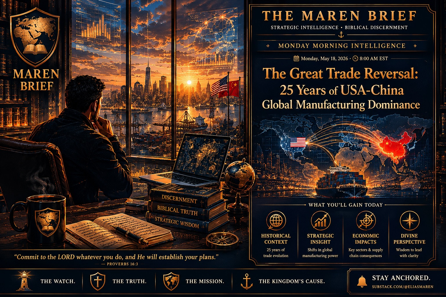 The Great Trade Reversal: 25 Years of USA-China Global Manufacturing Dominance — Elias Maren
